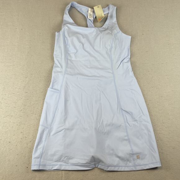 Sweaty Betty Power Workout Womens Sz M Dress Breeze Blue - Picture 1 of 12